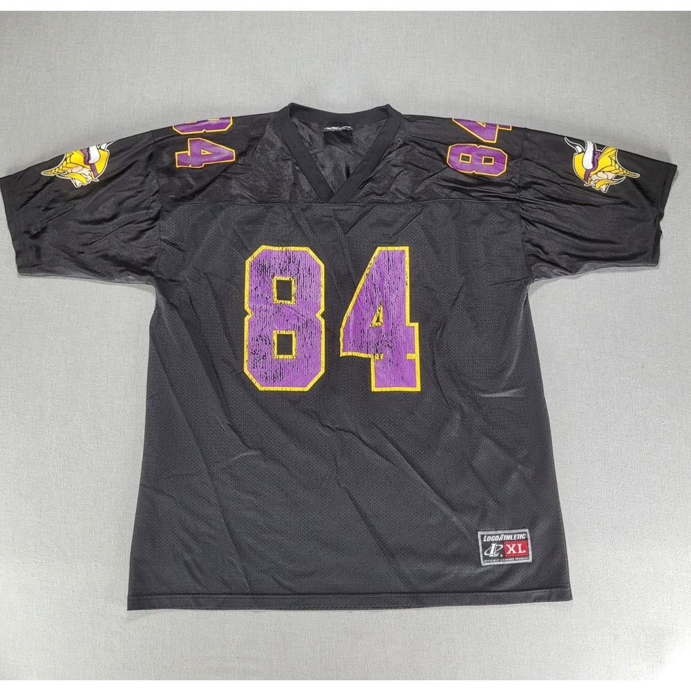 Logo Athletic Minnesota Vikings Randy Moss #84 NFL Jersey Black Size XL Vintage